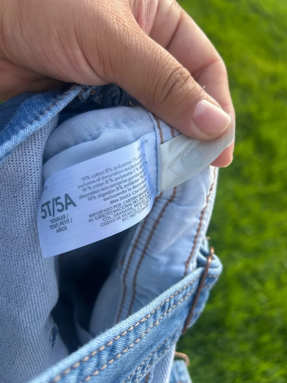 OshKosh B'gosh Light Blue Kids Denim Overalls